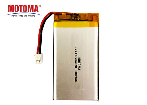 Los altos tiempos de la batería 3000mah 3.7V del polímero de litio de la capacidad 500 completan un ciclo vida