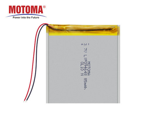 Batería ligera del perseguidor de 85mah GPS, batería ultra fina de 0.9m m Lipo