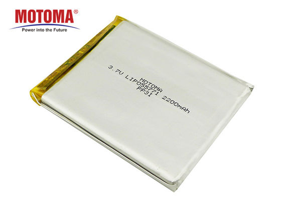 Batería recargable 3,7 V 2200mAh de Motoma Lipo para el aparato médico