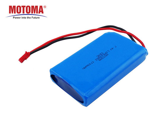 batería usable del dispositivo de 6*38*62m m, batería recargable de 1700mah 7,4 V