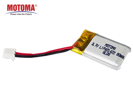 Certificado usable Ultrasmall de la UL IEC62133 del CE de la batería 3.7V 80mah del dispositivo