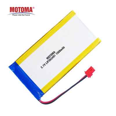 Batería profunda 1560mAh del polímero de litio de Lipo del ciclo para el alcoholímetro