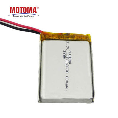 3.7v 600mAh Toy Rechargeable Battery With PCM And Connector