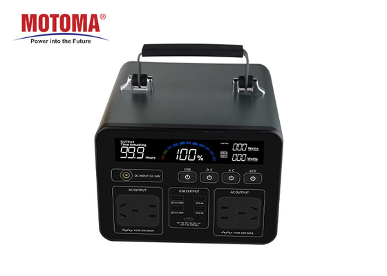 Pure Sine Wave 110V 220V 500W 1000W Outdoor Portable Solar Power Station With MPPT